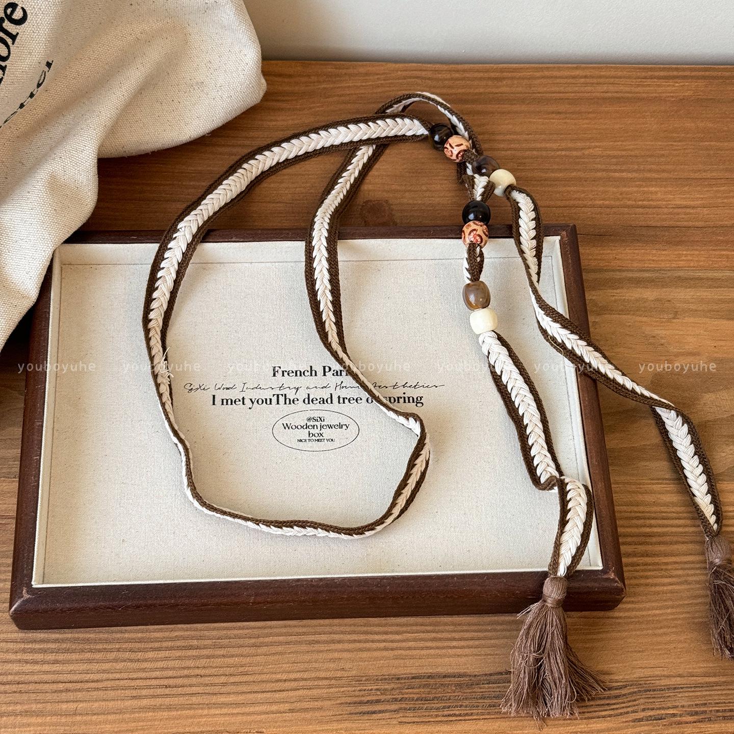 Women s Bohemian Ethnic Woven Belt: High-End Lace Design, Ideal for Dresses and Unique Fashion Statements.
Women s Bohemian Ethnic Woven Belt: High-End Lace Design, Ideal for Dresses and Unique Fashion Statements.