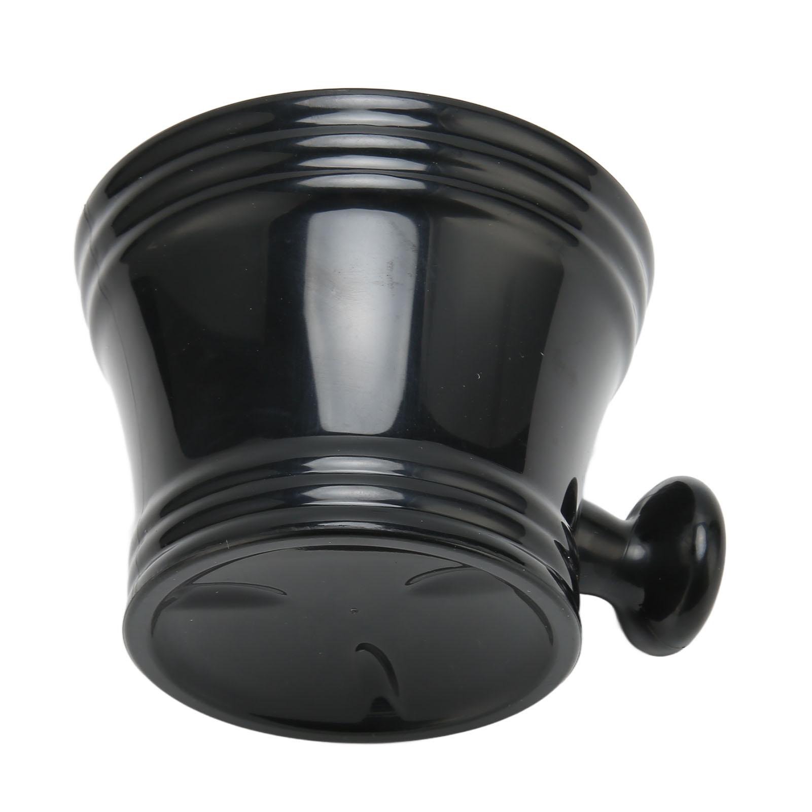 Shaving Soap Bowl Black Plastic Large Capacity Comfortable Grip Portable Shave Mug with Handle for Barber Home Travel
Shaving Soap Bowl Black Plastic Large Capacity Comfortable Grip Portable Shave Mug with Handle for Barber Home Travel