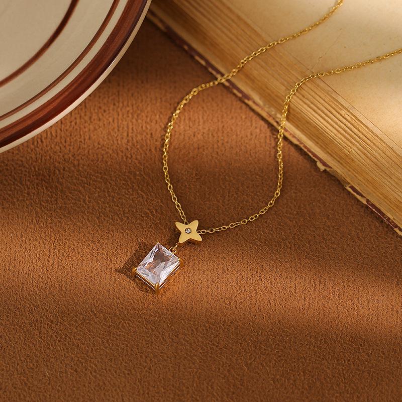 2024 Super Shiny Square Zircon Titanium Steel Necklace - Simple, Elegant, Versatile Chain for Women
2024 Super Shiny Square Zircon Titanium Steel Necklace - Simple, Elegant, Versatile Chain for Women
