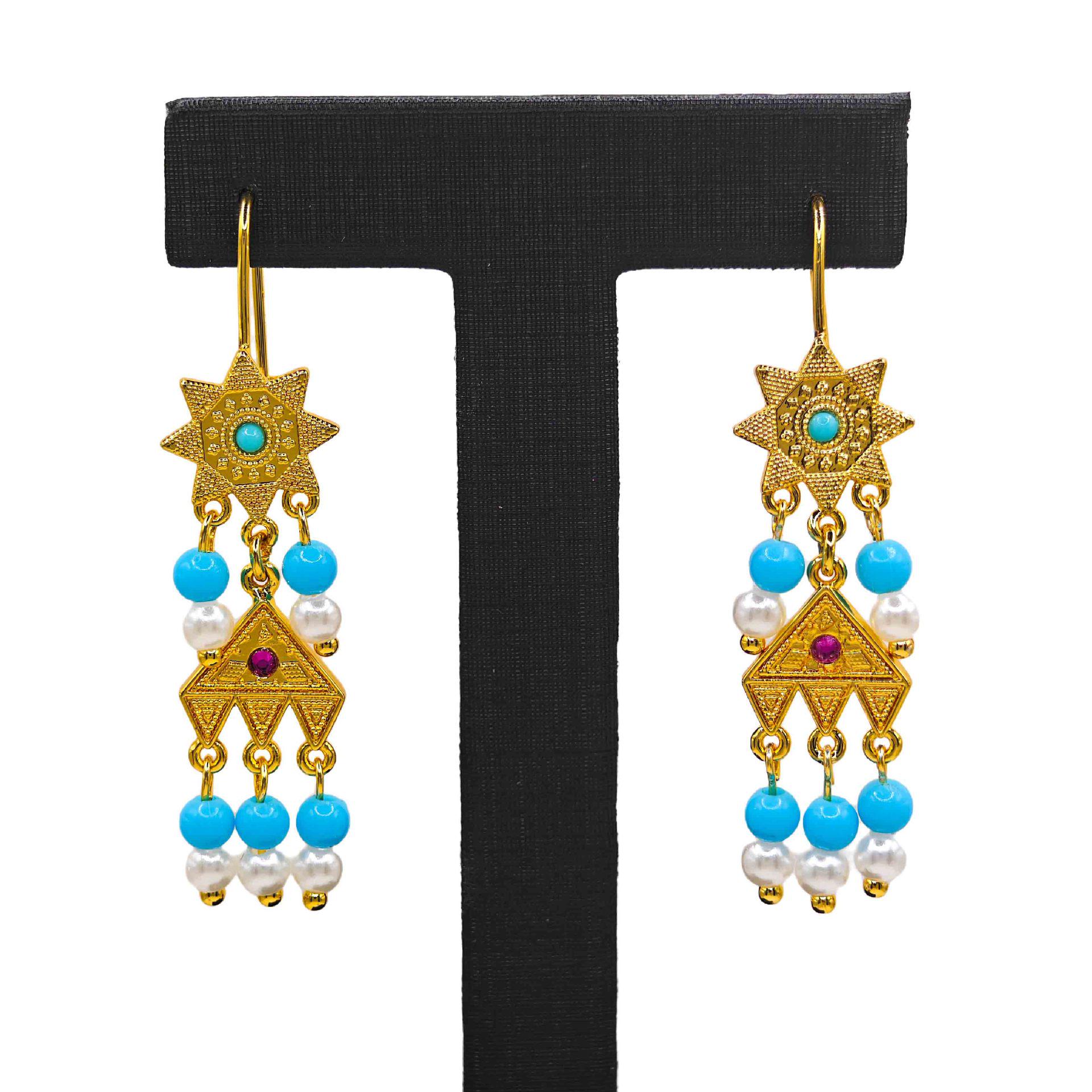 Vintage Gold-Plated Middle Eastern Court Style Bohemian Earrings for Women
Vintage Gold-Plated Middle Eastern Court Style Bohemian Earrings for Women