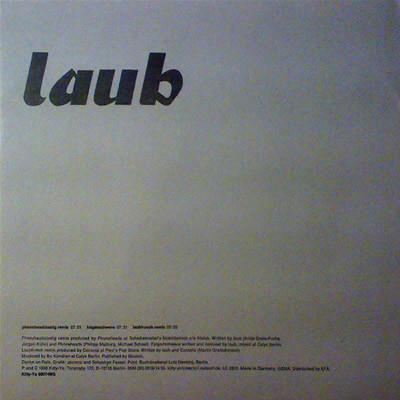 12inch Record LAUB - Phoneheadslastig (Remix) KY98014MS Kitty-Yo 1998 Germany Dance & Electronica Used
12inch Record LAUB - Phoneheadslastig (Remix) KY98014MS Kitty-Yo 1998 Germany Dance & Electronica Used