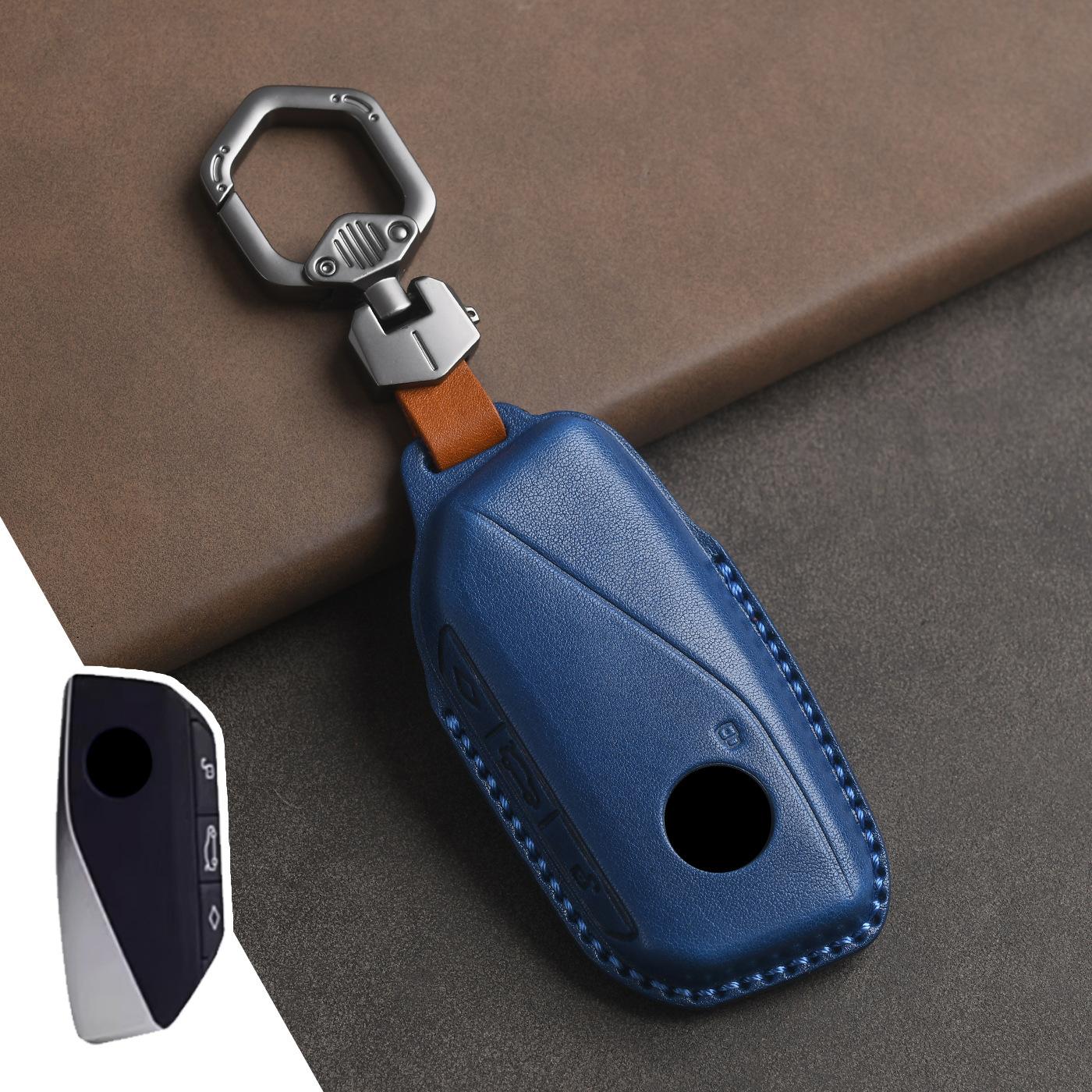 Suitable for BMW Key Cover X5/X1/X7/7 Series/735li/iX/XM/X6/iX Leather Car Case Buckle синій
Suitable for BMW Key Cover X5/X1/X7/7 Series/735li/iX/XM/X6/iX Leather Car Case Buckle синій