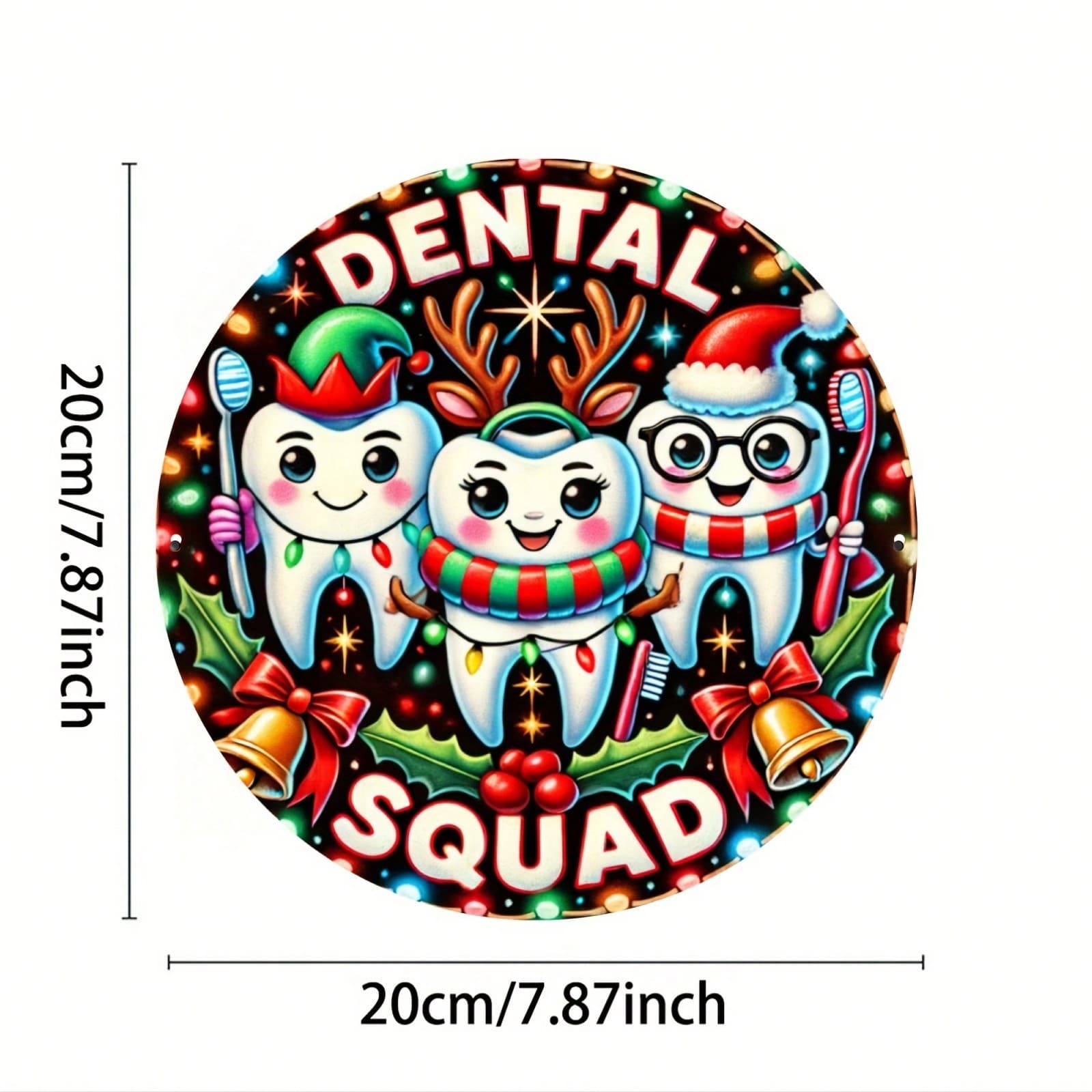 1pc Dental Squad Christmas Round Metal Sign 8x8 Inch Aluminum Wall Decor for Home Kitchen Office Restaurant Gift Idea різнокольоровий
1pc Dental Squad Christmas Round Metal Sign 8x8 Inch Aluminum Wall Decor for Home Kitchen Office Restaurant Gift Idea різнокольоровий