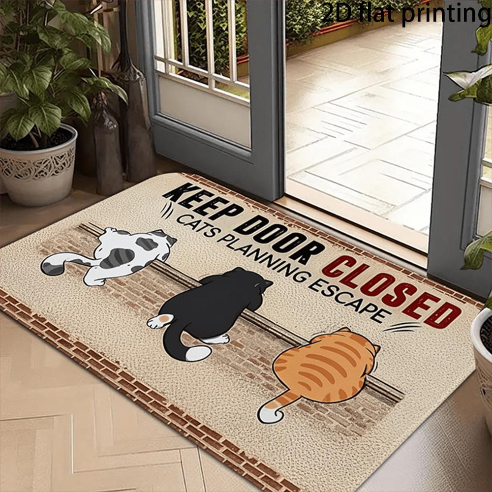 2D Flat-1PC Cute Cat Doorway Floor Mat , Welcome mats for home decoration. 40cm x 60cm
2D Flat-1PC Cute Cat Doorway Floor Mat , Welcome mats for home decoration. 40cm x 60cm