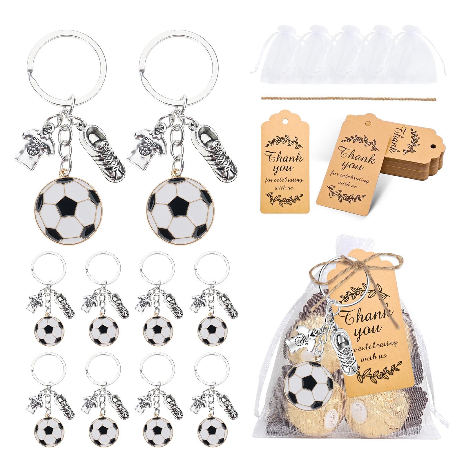 Pack of 10 Portable Soccer Fan Accessory Keychains with Football Ball Cleats Cloth Decoration 1
Pack of 10 Portable Soccer Fan Accessory Keychains with Football Ball Cleats Cloth Decoration 1