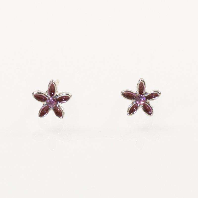 S925 Silver Needle Lily of the Valley Tulip Flower Stud Earrings Red Oil Drop Diamond Earrings Fresh Mori Girl Sweet срібний
S925 Silver Needle Lily of the Valley Tulip Flower Stud Earrings Red Oil Drop Diamond Earrings Fresh Mori Girl Sweet срібний