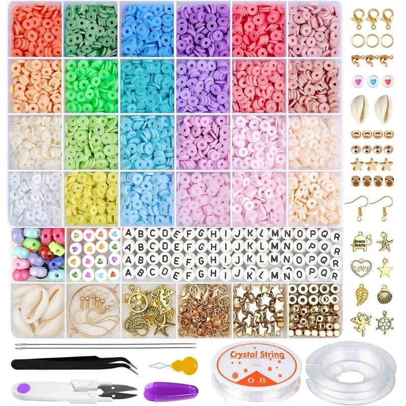 Polymer Clay Beads Bracelet Making Set Easy To Use Beading Set Crafts Accessories For Kids Interested In Jewelry Making
Polymer Clay Beads Bracelet Making Set Easy To Use Beading Set Crafts Accessories For Kids Interested In Jewelry Making