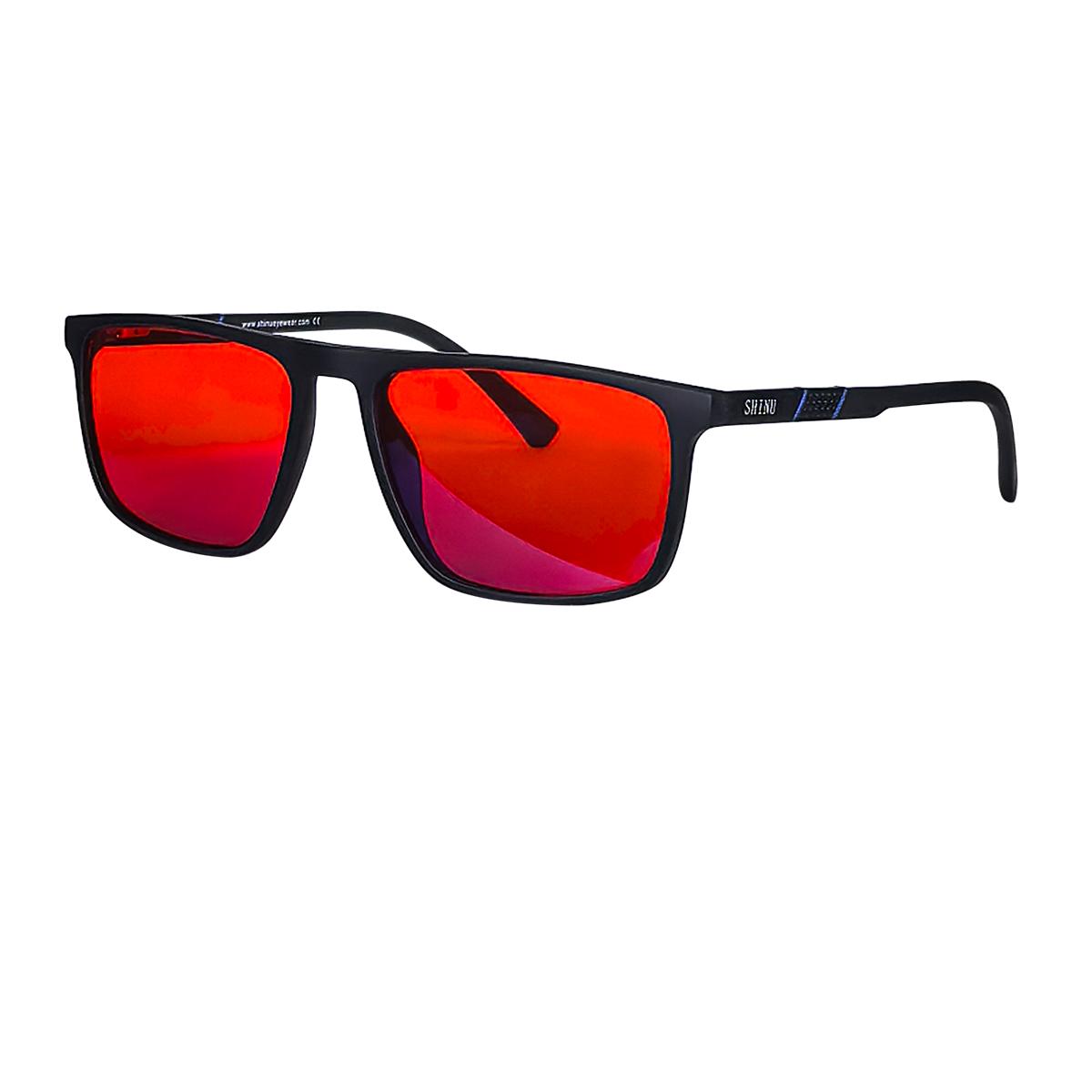 SHINU red glasses block blue light better sleep Orange lens glasses for working with computer gaming glasses blue light blocking
SHINU red glasses block blue light better sleep Orange lens glasses for working with computer gaming glasses blue light blocking