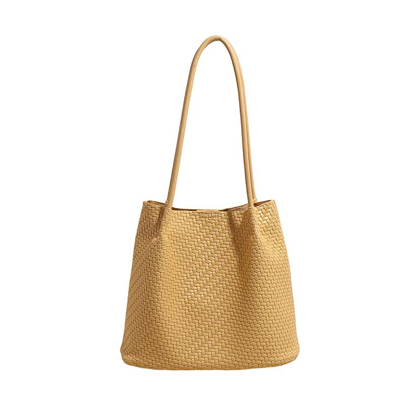 Large Woven Tote Bag with Long Strap and Spacious Design Perfect for Daily Shopping and Outings жовтий
Large Woven Tote Bag with Long Strap and Spacious Design Perfect for Daily Shopping and Outings жовтий