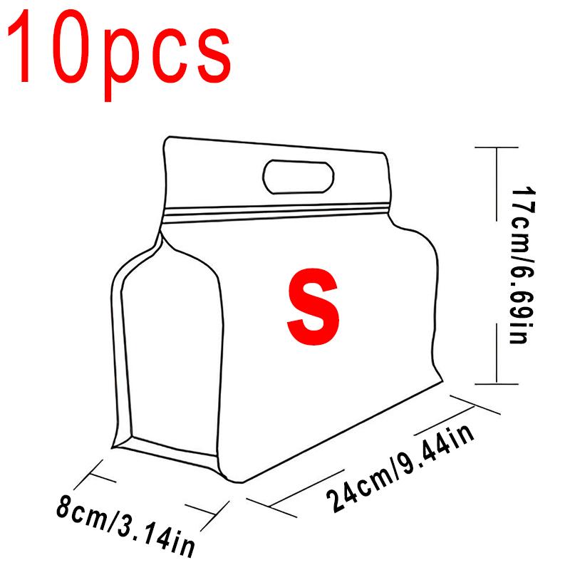 10 шт. Портативная герметичная многоразовая сумка для корма для домашних животных, прозрачная упаковка, сумки для переноски, кухонные принадлежности, свежая упаковка 10pcs S
10 шт. Портативная герметичная многоразовая сумка для корма для домашних животных, прозрачная упаковка, сумки для переноски, кухонные принадлежности, свежая упаковка 10pcs S