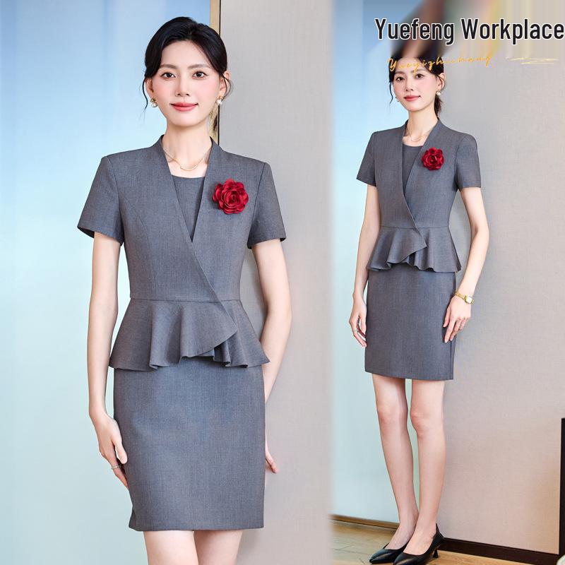 Women s Slim Fit Short Sleeve Summer Suit Dress - Professional Formal Wear Set for Mature, Light Commuter Style XXXXL
Women s Slim Fit Short Sleeve Summer Suit Dress - Professional Formal Wear Set for Mature, Light Commuter Style XXXXL