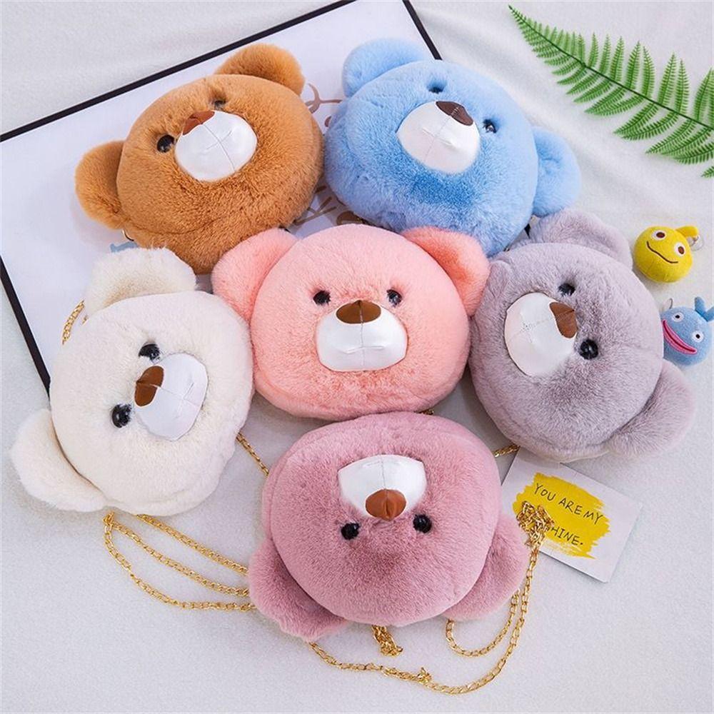 Plush Toy Bear Head Bag Stuffed Animals Plush Bears Bag Fashion Plush Shoulder Bag Women Girls Brown
Plush Toy Bear Head Bag Stuffed Animals Plush Bears Bag Fashion Plush Shoulder Bag Women Girls Brown