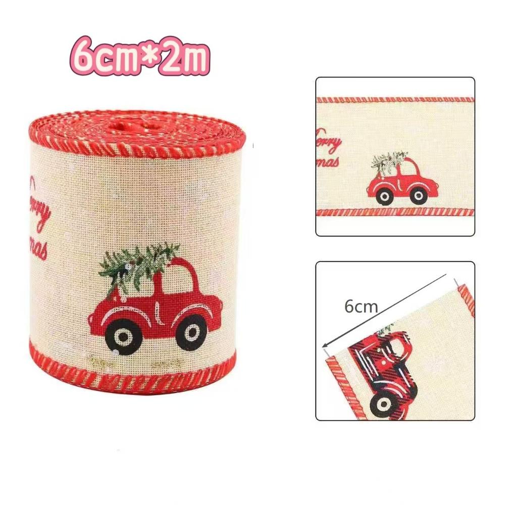 6cm x 2m Christmas Print Ribbon, Retro Truck Snowflake Tree Pattern for DIY Garlands, Bows & Holiday Decor
6cm x 2m Christmas Print Ribbon, Retro Truck Snowflake Tree Pattern for DIY Garlands, Bows & Holiday Decor