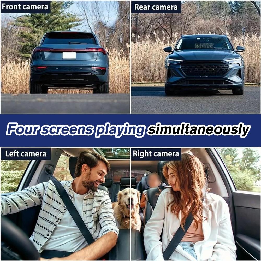 360° 4 Channel 1080P HD Car Dash Cam Front and Rear Inside Left Right + Rear Camera With 64GB Memory Card
360° 4 Channel 1080P HD Car Dash Cam Front and Rear Inside Left Right + Rear Camera With 64GB Memory Card