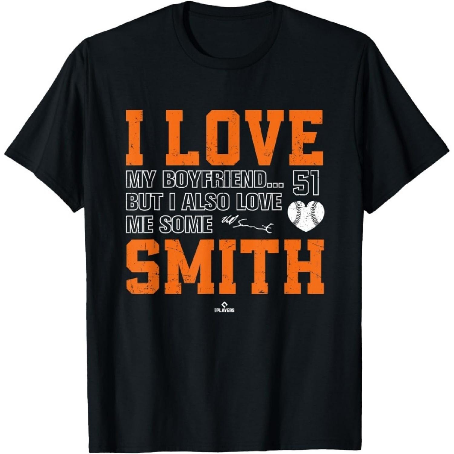 Love Me Some Smith Will Smith Houston MLBPA T-Shirt S
Love Me Some Smith Will Smith Houston MLBPA T-Shirt S