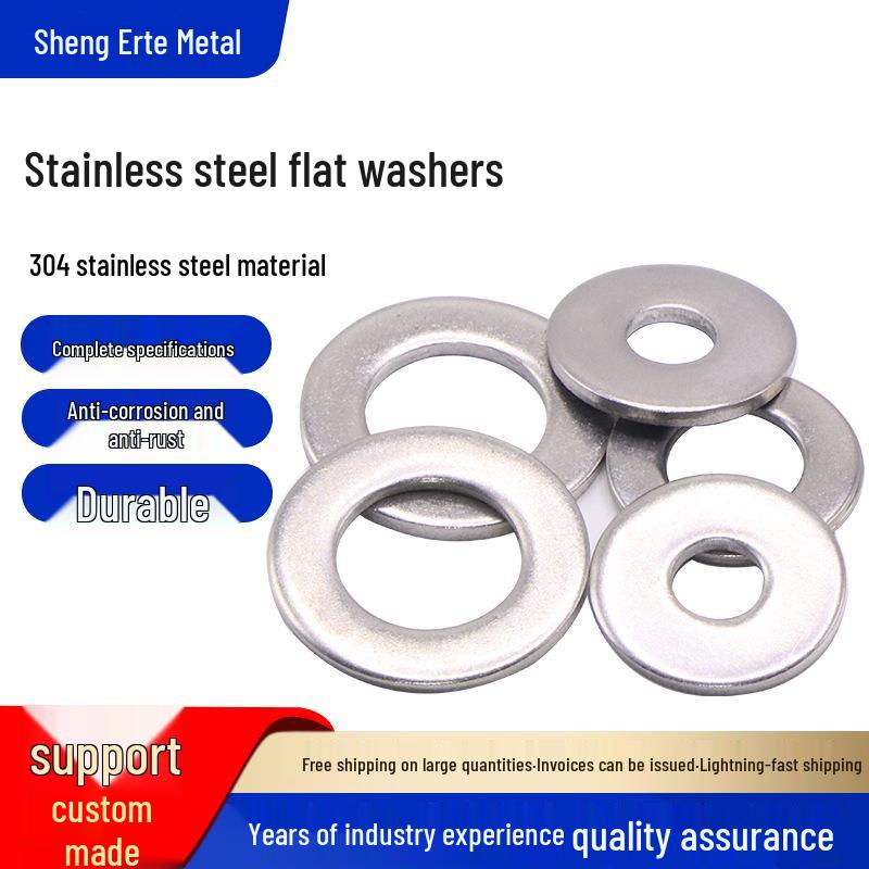 M10 Large Thick Flat 304 Stainless Steel Gasket Washers 10mm ID x 18mm OD x 1.5mm Thick
M10 Large Thick Flat 304 Stainless Steel Gasket Washers 10mm ID x 18mm OD x 1.5mm Thick