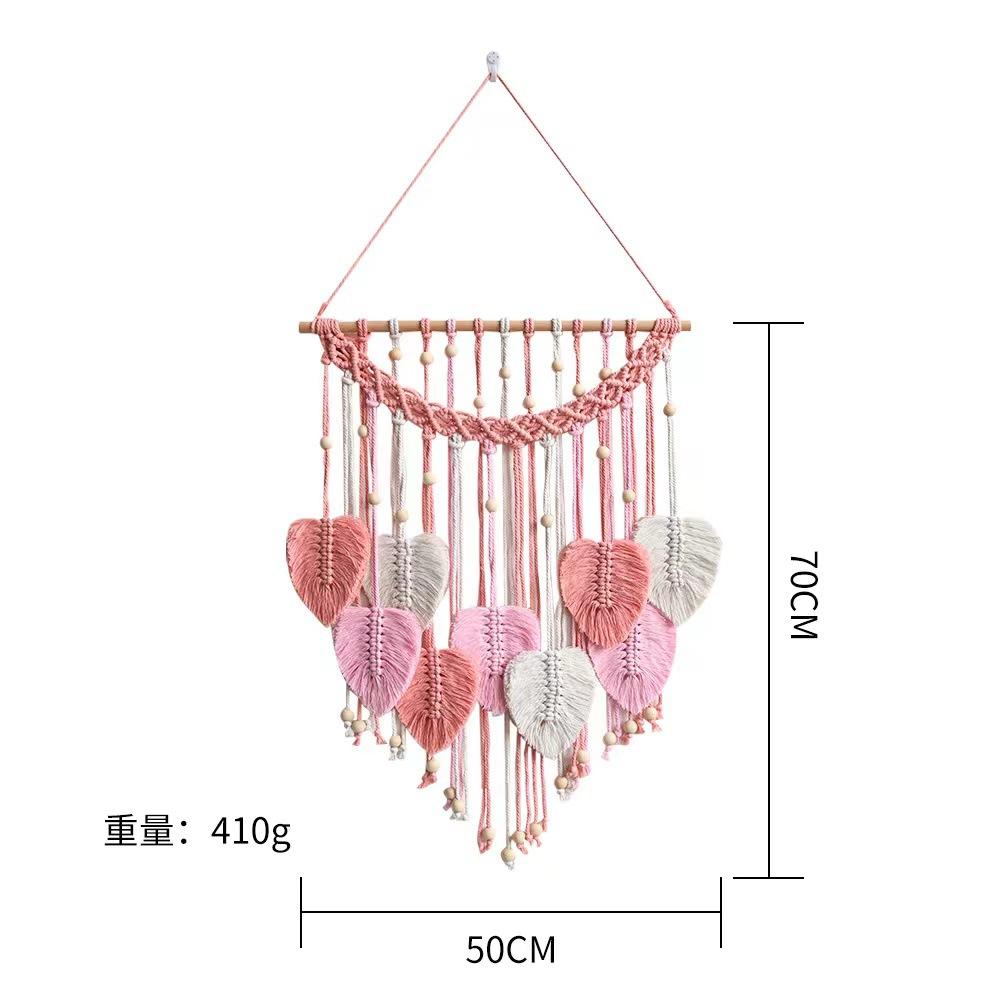 Bohemian Nordic Handwoven Tapestry Wall Hanging with Fringe Feather Leaves Decor 50x70cm
Bohemian Nordic Handwoven Tapestry Wall Hanging with Fringe Feather Leaves Decor 50x70cm
