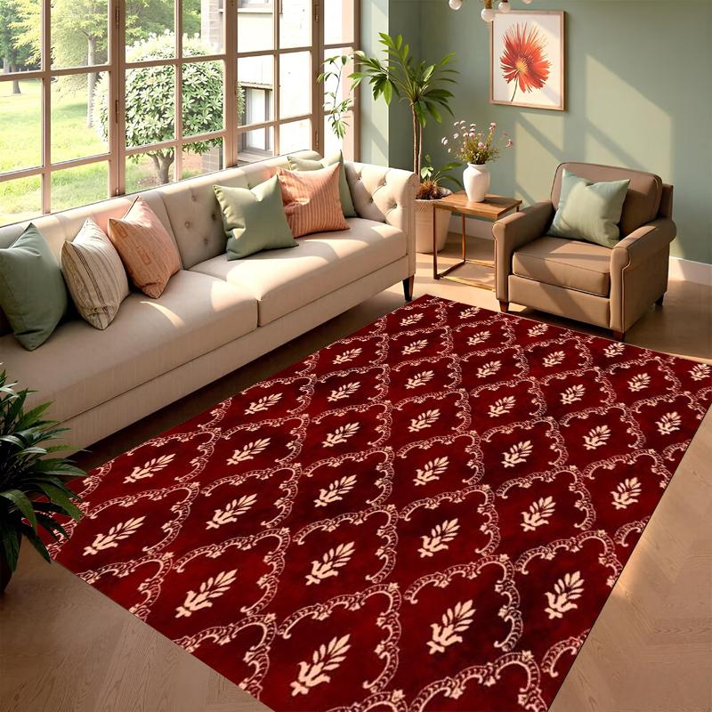 Vintage Wine Red Area Rug Carpet Mat Rug Home Decoration Retro Floral Pattern Non Slip Floor Rug for Living Room 40X60CM
Vintage Wine Red Area Rug Carpet Mat Rug Home Decoration Retro Floral Pattern Non Slip Floor Rug for Living Room 40X60CM