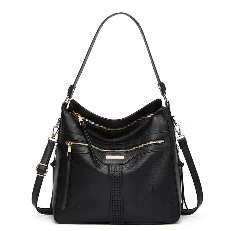 Европейская и американская женская сумка из мягкой кожи, новая универсальная сумка для мамы из мягкой кожи, универсальная сумка большой вместимости на одно плечо и через плечо