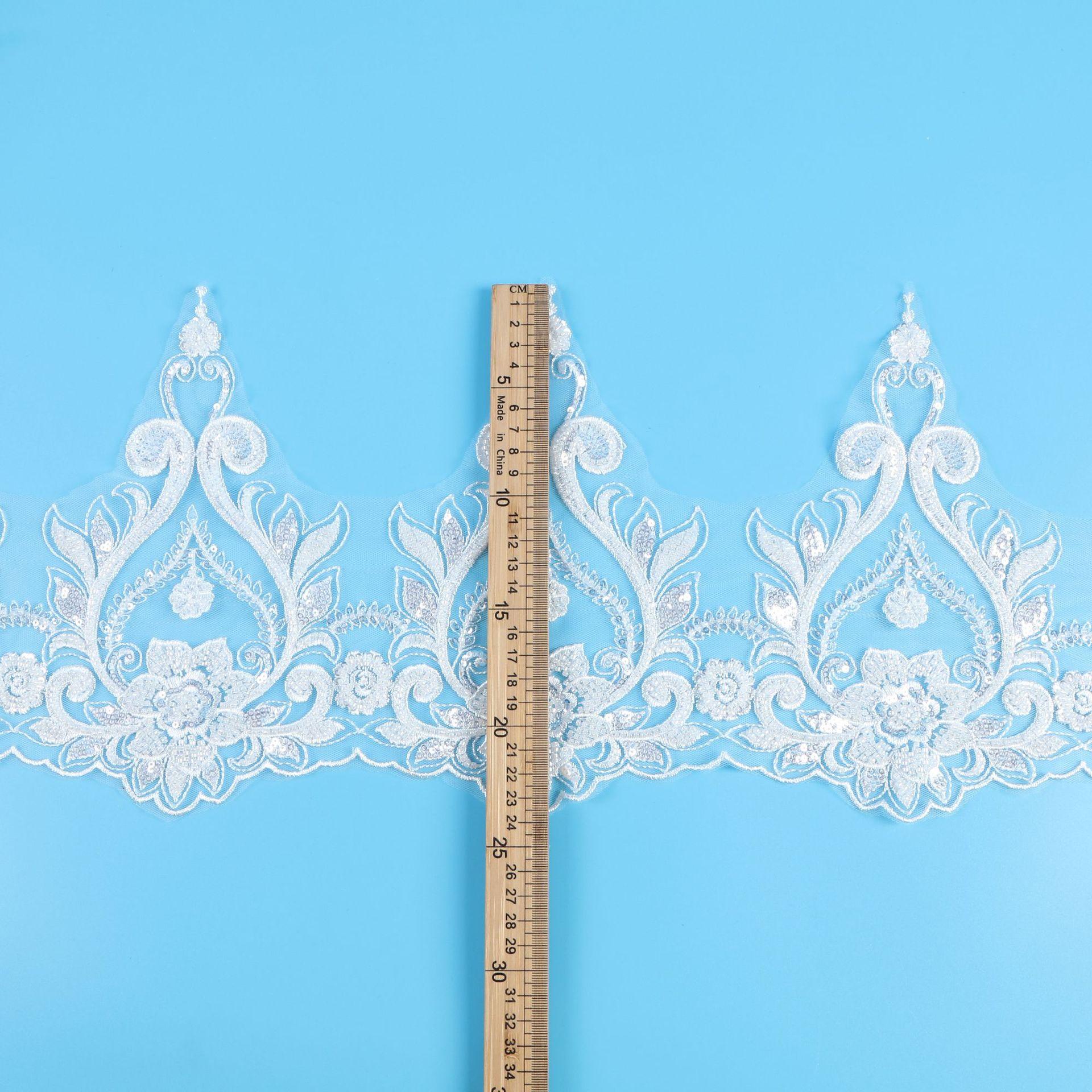 Звездное кружево 24 см Кружево с вышивкой бисером Сетчатое кружево с бисером Аксессуары Свадебная фата для платья Одежда White/Beads/24CM
Звездное кружево 24 см Кружево с вышивкой бисером Сетчатое кружево с бисером Аксессуары Свадебная фата для платья Одежда White/Beads/24CM