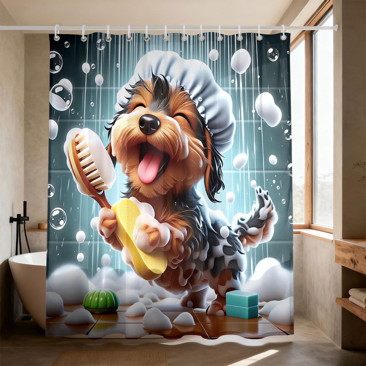 1Pc Funny Animal Shower Print Waterproof Shower Curtain Multiple Sizes Partitions Privacy Hanging Curtain Fashionable Decoration W60H190(CM)-1 Pcs
1Pc Funny Animal Shower Print Waterproof Shower Curtain Multiple Sizes Partitions Privacy Hanging Curtain Fashionable Decoration W60H190(CM)-1 Pcs