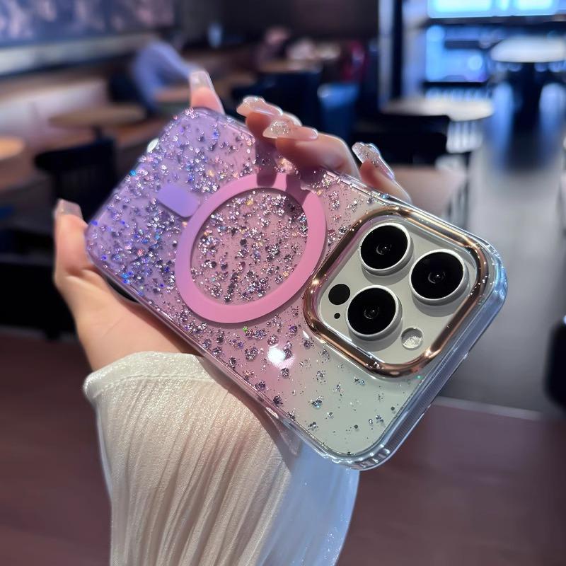 Luxury Glitter for Magsafe Acrylic Case for 16 15 17 Pro Max 14 13 17 Air Magnetic Gradient Bling Hard Shockproof Cover For iPhone 13 Pro
Luxury Glitter for Magsafe Acrylic Case for 16 15 17 Pro Max 14 13 17 Air Magnetic Gradient Bling Hard Shockproof Cover For iPhone 13 Pro