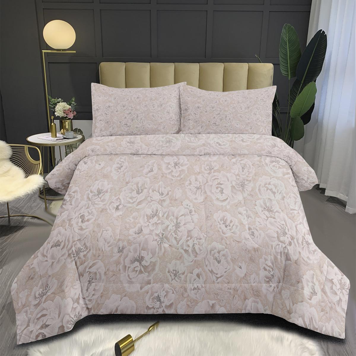 Small Floral Feather Silk Cotton Fat Quilt Digital Printing Three-piece Quilt Cover Set 140*200cm
Small Floral Feather Silk Cotton Fat Quilt Digital Printing Three-piece Quilt Cover Set 140*200cm