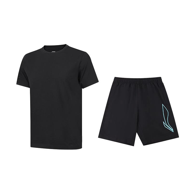 Li-Ning Casual Loose Solid Color Short Sleeve Fashion Comfortable Shorts Set Unisex sets Black AHSUA49-2+AKSU925-1 M
Li-Ning Casual Loose Solid Color Short Sleeve Fashion Comfortable Shorts Set Unisex sets Black AHSUA49-2+AKSU925-1 M