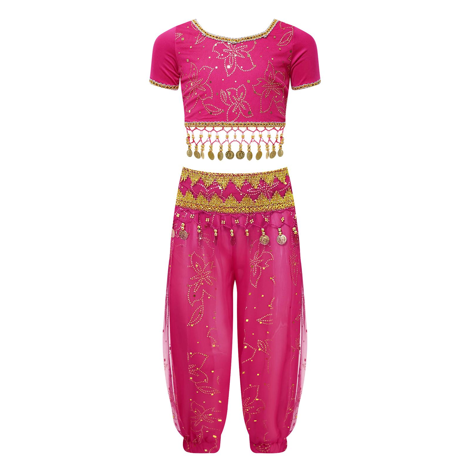 Дівчата танець живота костюм квітковий друк укорочений топ мереживо до спини блискітками шаровари талії ланцюг вечірній одяг 3-5 Years гарячі рожевого кольору/золотий
Дівчата танець живота костюм квітковий друк укорочений топ мереживо до спини блискітками шаровари талії ланцюг вечірній одяг 3-5 Years гарячі рожевого кольору/золотий