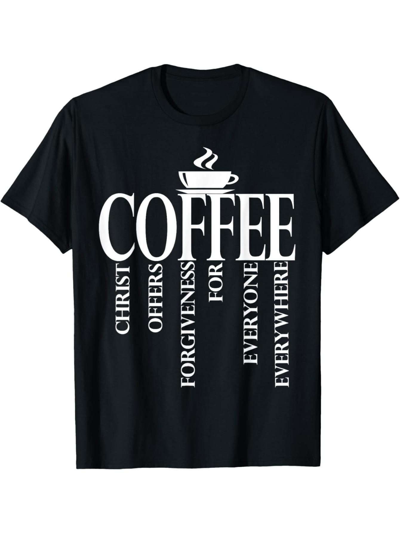 Christian Coffee Forgiveness T-Shirt Religious Graphic Tee Casual Cotton Top for Men Women 5XL різнокольоровий
Christian Coffee Forgiveness T-Shirt Religious Graphic Tee Casual Cotton Top for Men Women 5XL різнокольоровий