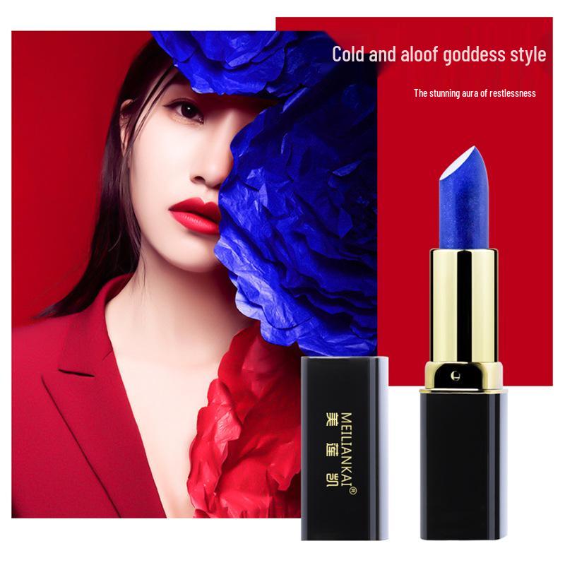 Blue Enchantress Temperature-Changing Lipstick: Long-Lasting, Non-Stick, Non-Fade, Color-Adaptive Design.
Blue Enchantress Temperature-Changing Lipstick: Long-Lasting, Non-Stick, Non-Fade, Color-Adaptive Design.