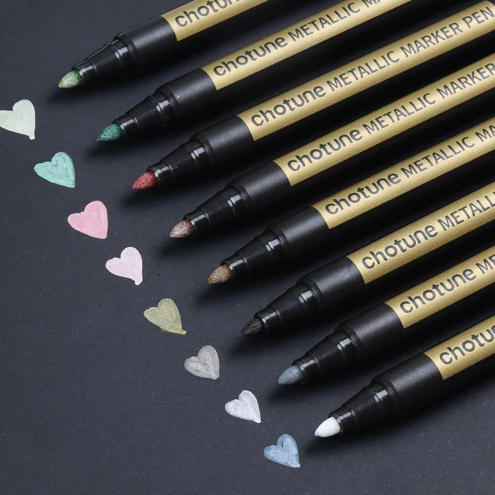 10/20 Color Metallic Markers Pens Medium Tip Paint Markers for Black paper Card Making Easter Egg Rock Painting Scrapbook Crafts
10/20 Color Metallic Markers Pens Medium Tip Paint Markers for Black paper Card Making Easter Egg Rock Painting Scrapbook Crafts