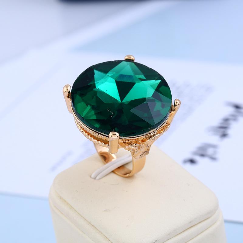 Adjustable Large Gemstone Ring with Diamond Zircon## European and American Style Fashion Ring Adjustable зелёный
Adjustable Large Gemstone Ring with Diamond Zircon## European and American Style Fashion Ring Adjustable зелёный
