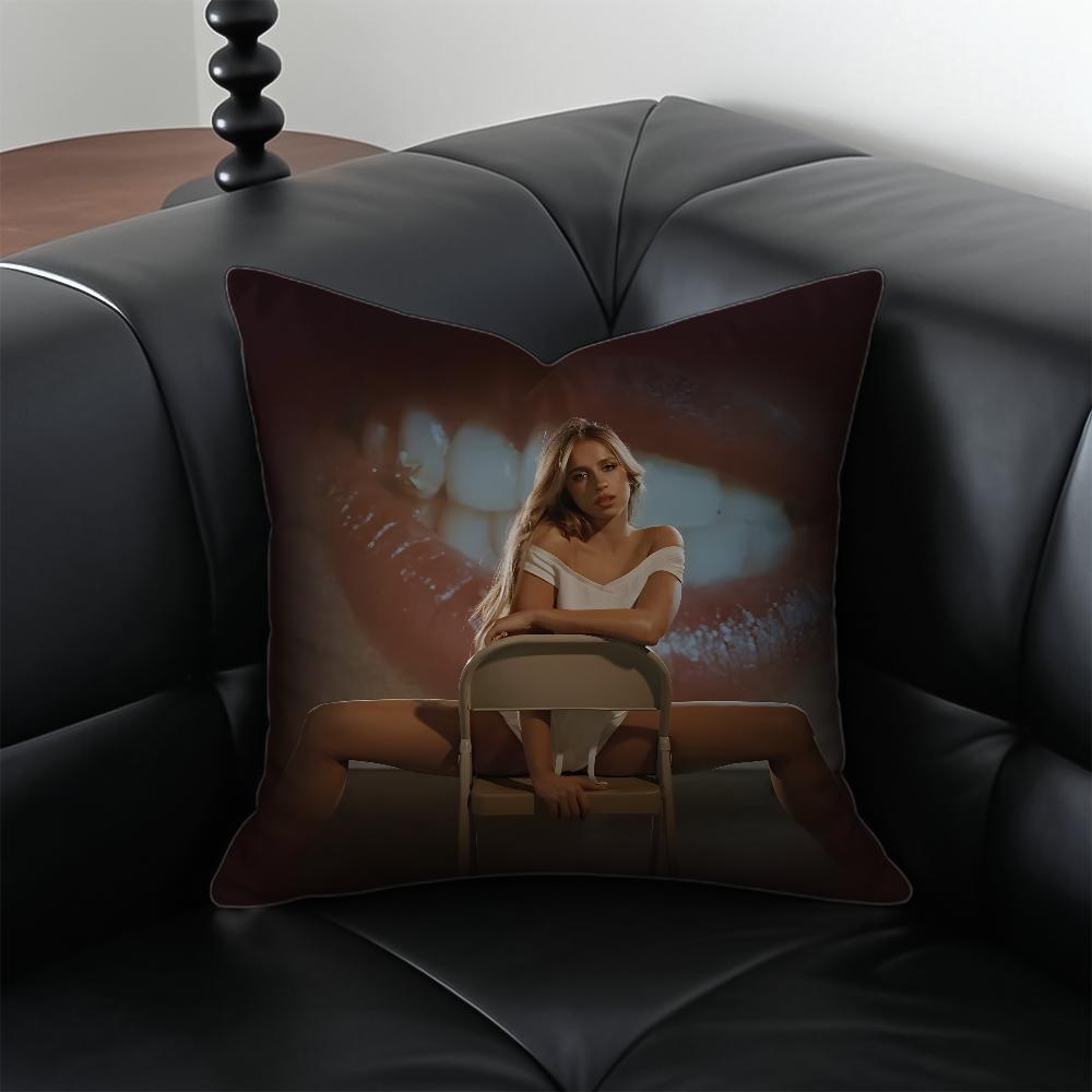 T-Tate McRae Singer Pillow Case Anti-dustmite Pillowcase Invisible zipper silky short plush Sofa cushion cover 16x16Inch
T-Tate McRae Singer Pillow Case Anti-dustmite Pillowcase Invisible zipper silky short plush Sofa cushion cover 16x16Inch