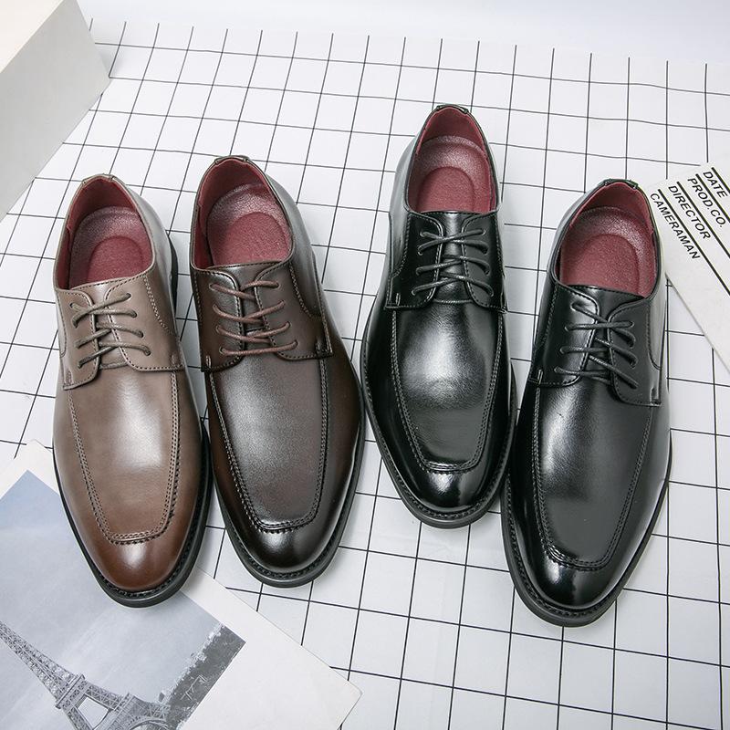 Large size square head business leather shoes personalized low-top polish dress men s shoes British style leather shoes 38
Large size square head business leather shoes personalized low-top polish dress men s shoes British style leather shoes 38