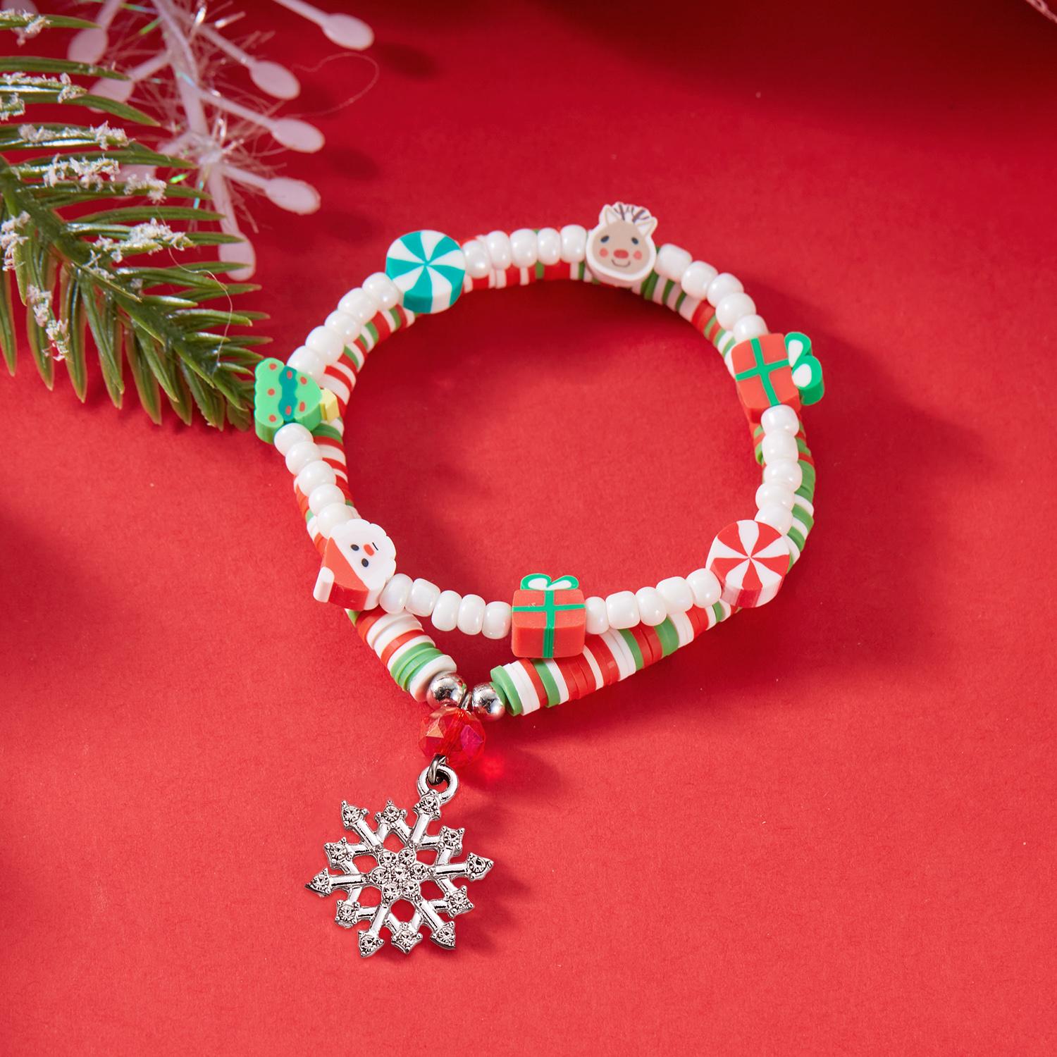 2Pcs/Set The New Christmas Series Of Rice Beads Christmas Tree Snow Bracelet Ladies Fashion Elegant Charm Zircon Gifts Adjustable
2Pcs/Set The New Christmas Series Of Rice Beads Christmas Tree Snow Bracelet Ladies Fashion Elegant Charm Zircon Gifts Adjustable