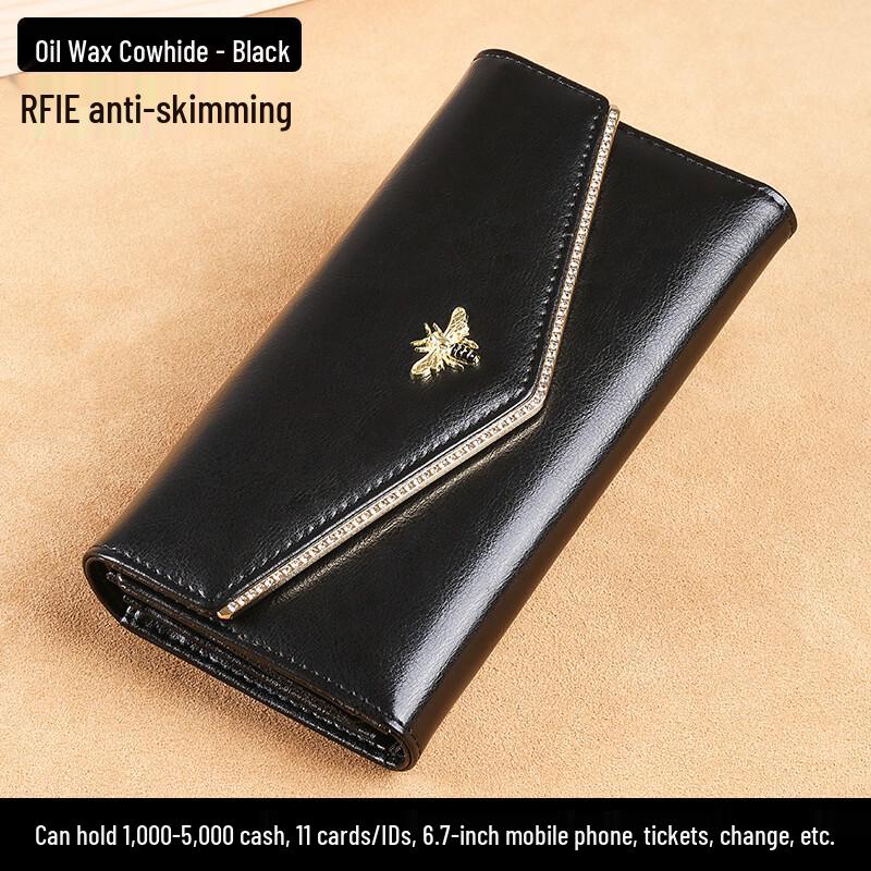 GERUOLA Women s Genuine Leather Tri-Fold Long Wallet
GERUOLA Women s Genuine Leather Tri-Fold Long Wallet