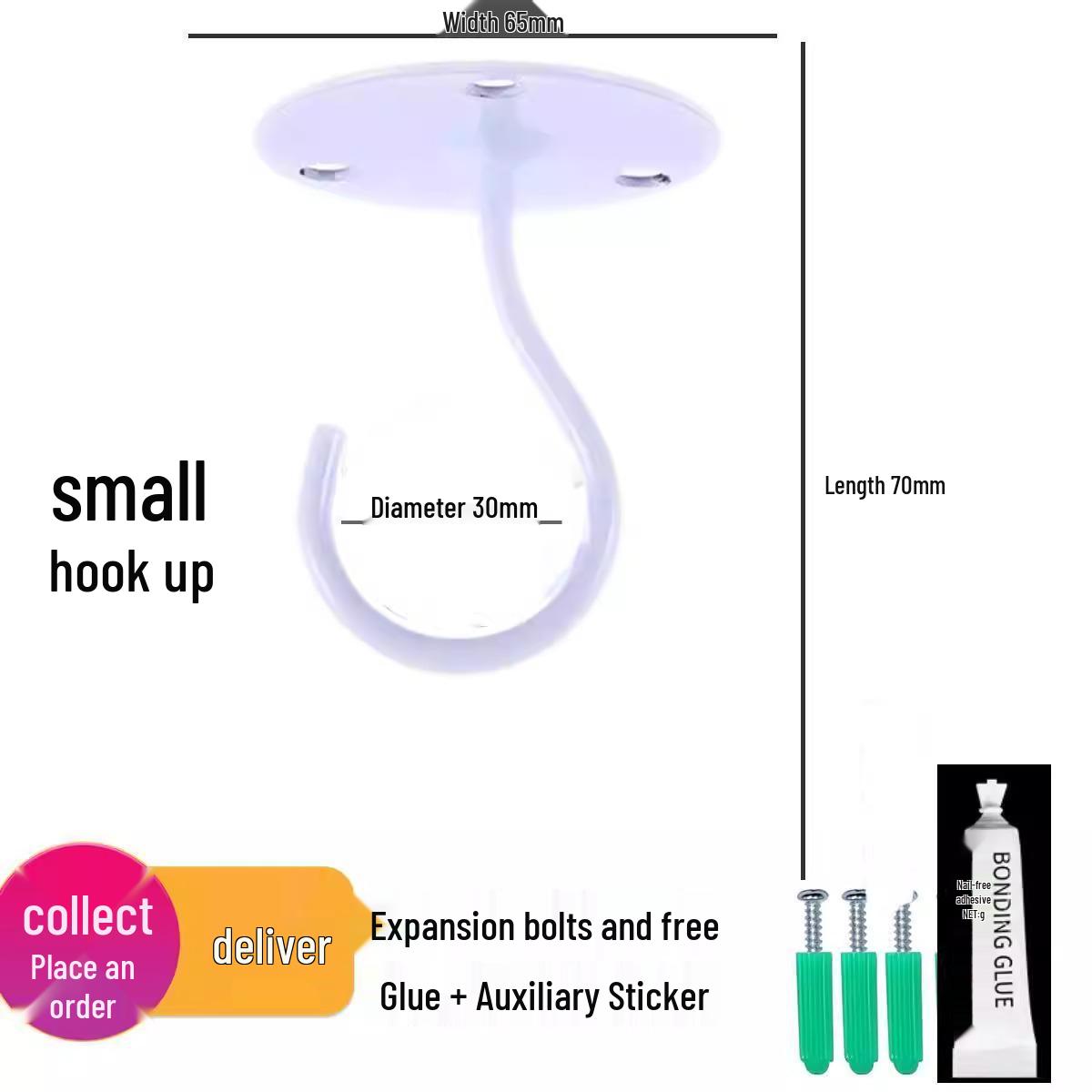 Strong Adhesive Ceiling Hook for Hanging Lanterns & Orchid Pots, Retractable & No-Punch Design.
Strong Adhesive Ceiling Hook for Hanging Lanterns & Orchid Pots, Retractable & No-Punch Design.