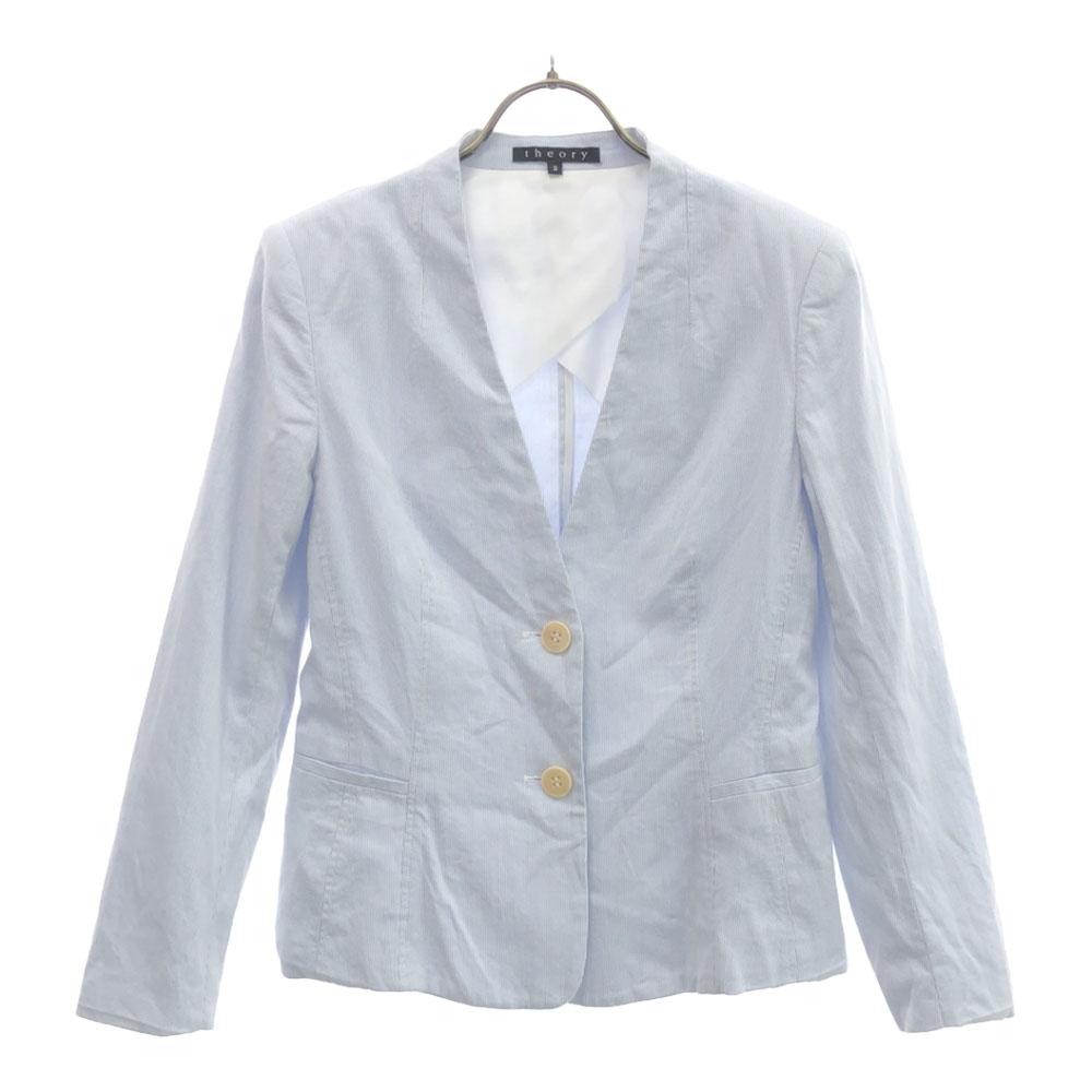 theory made in Japan Striped Pattern No color jacket 2 Blue x white Women Used
theory made in Japan Striped Pattern No color jacket 2 Blue x white Women Used
