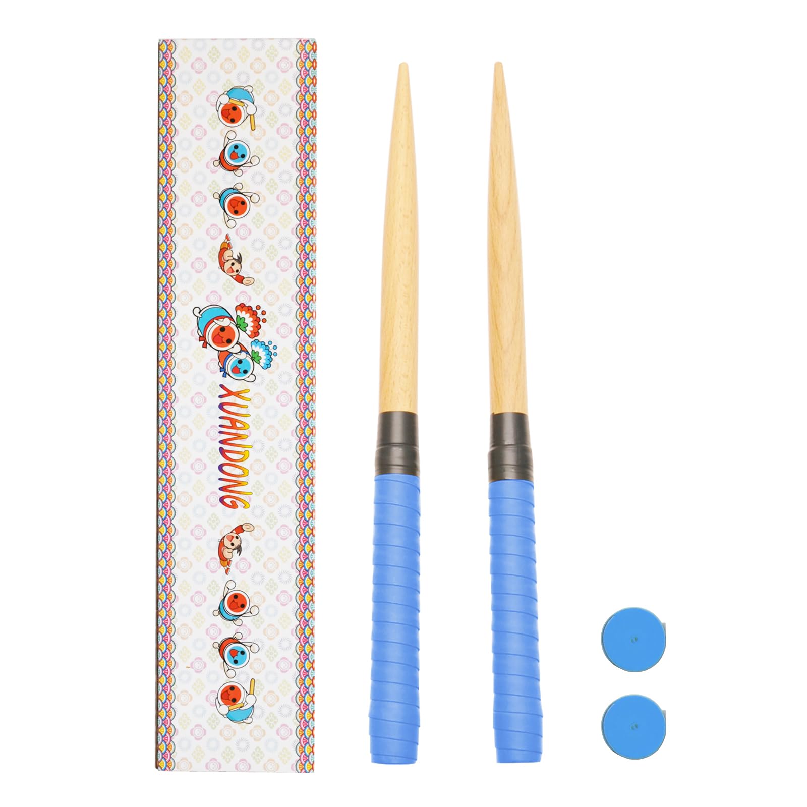 XUANDONG Applicable Taiko no Tatsujin Maibachi Taiko Drumstick Сменная рукоятка Глянцевая коническая деревянная бита из твердой древесины с заостренным концом, простая в использовании рулонная темно-синий
XUANDONG Applicable Taiko no Tatsujin Maibachi Taiko Drumstick Сменная рукоятка Глянцевая коническая деревянная бита из твердой древесины с заостренным концом, простая в использовании рулонная темно-синий