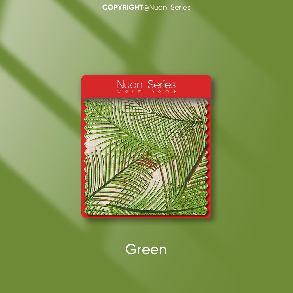 1 шт. серия Nuan, свежая и натуральная льняная ткань с принтом зеленых растений, мягкая дорожка для обеденного стола, кухонный декор, домашний декор W30cm x L140cm зелёный