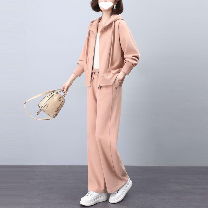 Плюс размер Весна Повседневный спортивный костюм Женская мода с капюшоном Тонкий свитер брюки костюм из двух частей M розовый
Плюс размер Весна Повседневный спортивный костюм Женская мода с капюшоном Тонкий свитер брюки костюм из двух частей M розовый