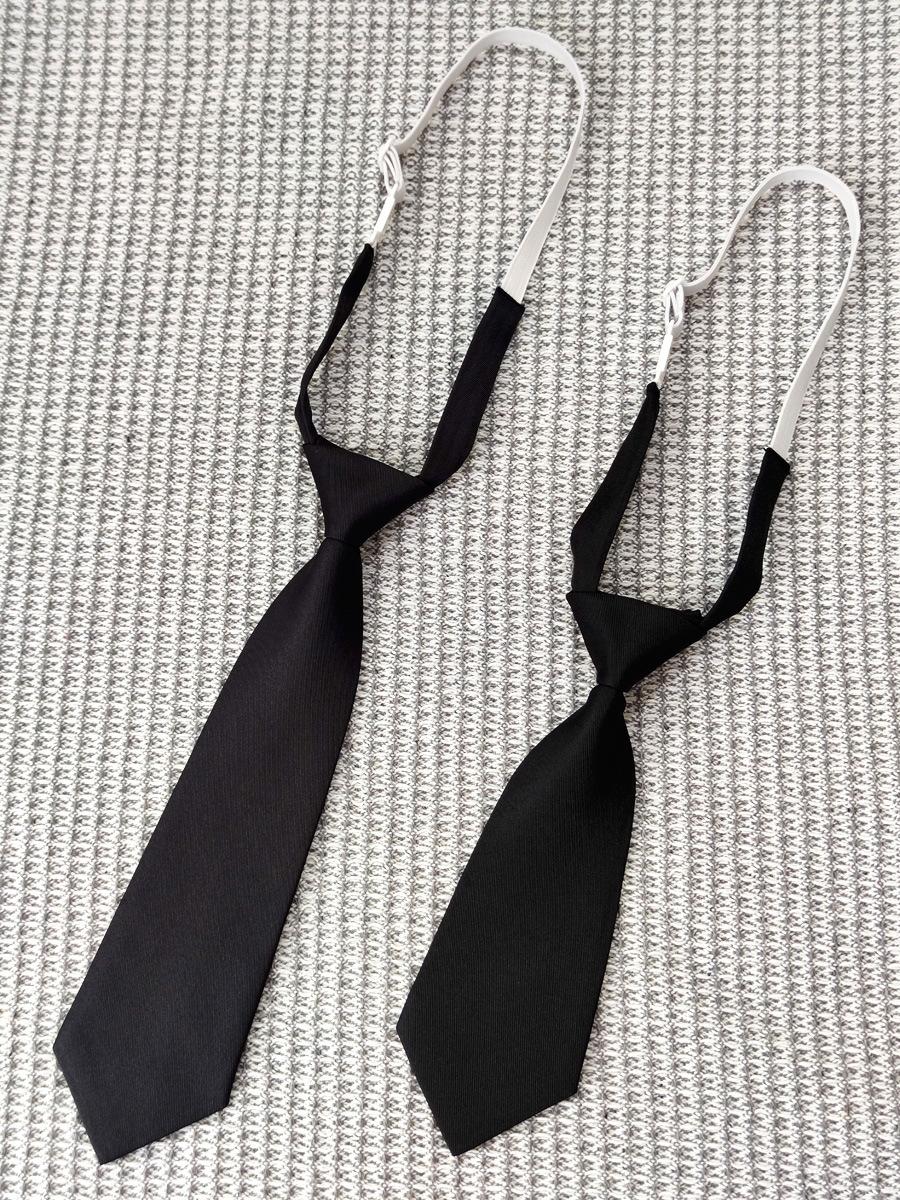 Older Children And Children, Black 2 Sizes, Fine-Grained Cloth Tie, Short Knot-Free, Student School Uniform Accessories, Solid Color.
Older Children And Children, Black 2 Sizes, Fine-Grained Cloth Tie, Short Knot-Free, Student School Uniform Accessories, Solid Color.