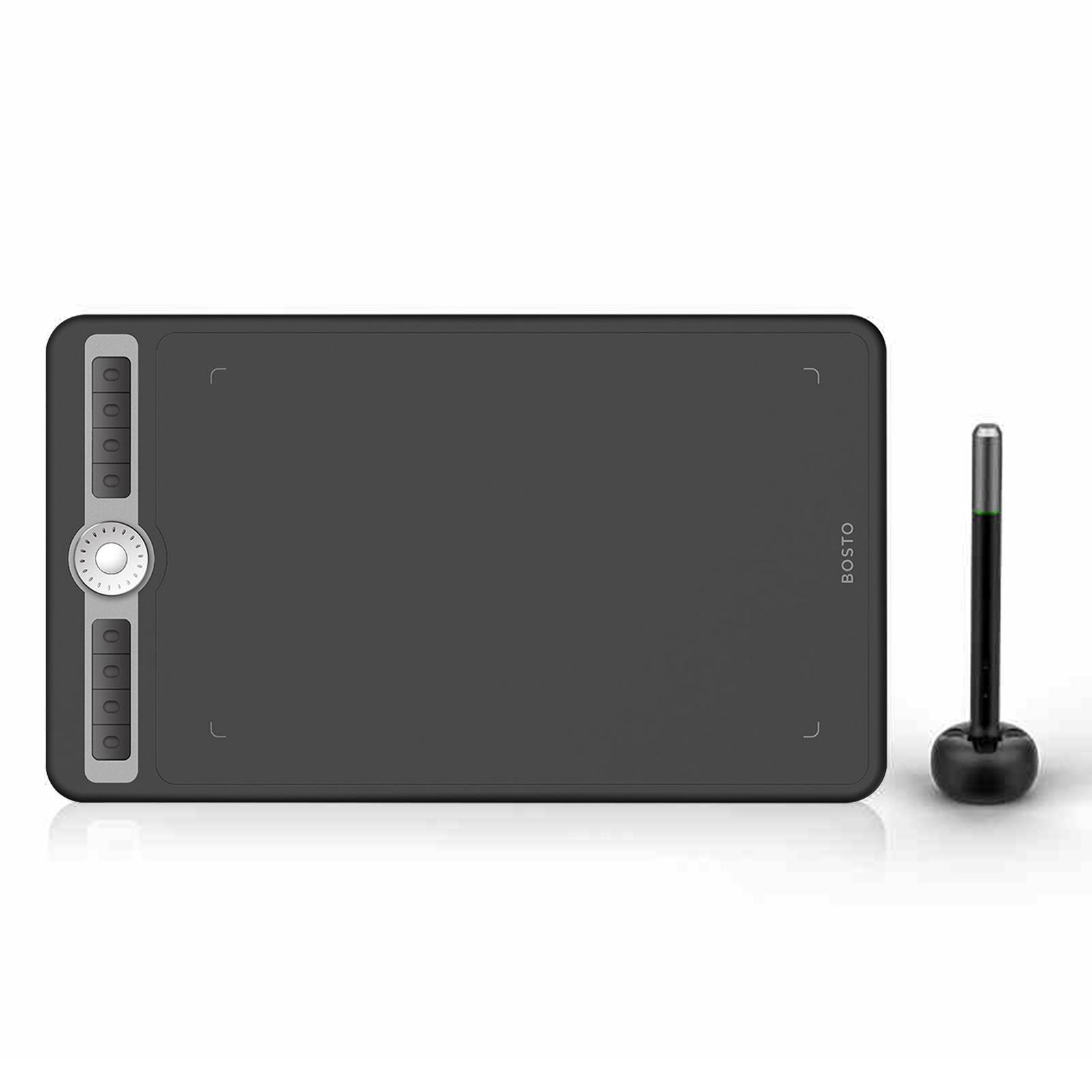 BOSTO T1060 10 x 6-дюймовый планшет для цифрового искусства и графического рисования со стилусом без батареи и 10 наконечниками для ручек
BOSTO T1060 10 x 6-дюймовый планшет для цифрового искусства и графического рисования со стилусом без батареи и 10 наконечниками для ручек