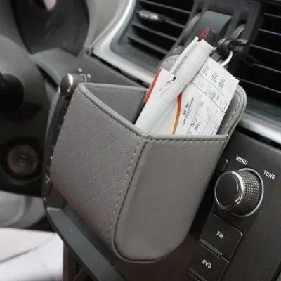 Car Storage Bag Car Air Vent Outlet Debris Bag for Mobile Phone Key Sunglasses Vent Dashboard Tidy Hanging Leather Organizer Box сірий
Car Storage Bag Car Air Vent Outlet Debris Bag for Mobile Phone Key Sunglasses Vent Dashboard Tidy Hanging Leather Organizer Box сірий