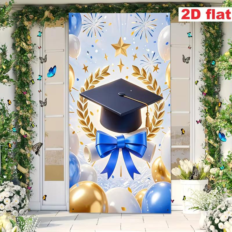2D Graduation Photography Backdrop, Blue Gold Grad Cap & Diploma Background 47.2x31.5inch/120*80cm
2D Graduation Photography Backdrop, Blue Gold Grad Cap & Diploma Background 47.2x31.5inch/120*80cm
