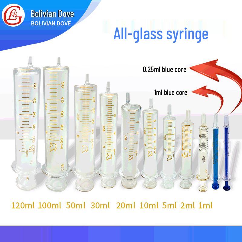 Laboratory Glass Syringe Liquid Dispenser - Glycerin Needle Tube (1ml, 2ml, 5ml, 10ml, 20ml, 100ml) 1ml Health White Core
Laboratory Glass Syringe Liquid Dispenser - Glycerin Needle Tube (1ml, 2ml, 5ml, 10ml, 20ml, 100ml) 1ml Health White Core