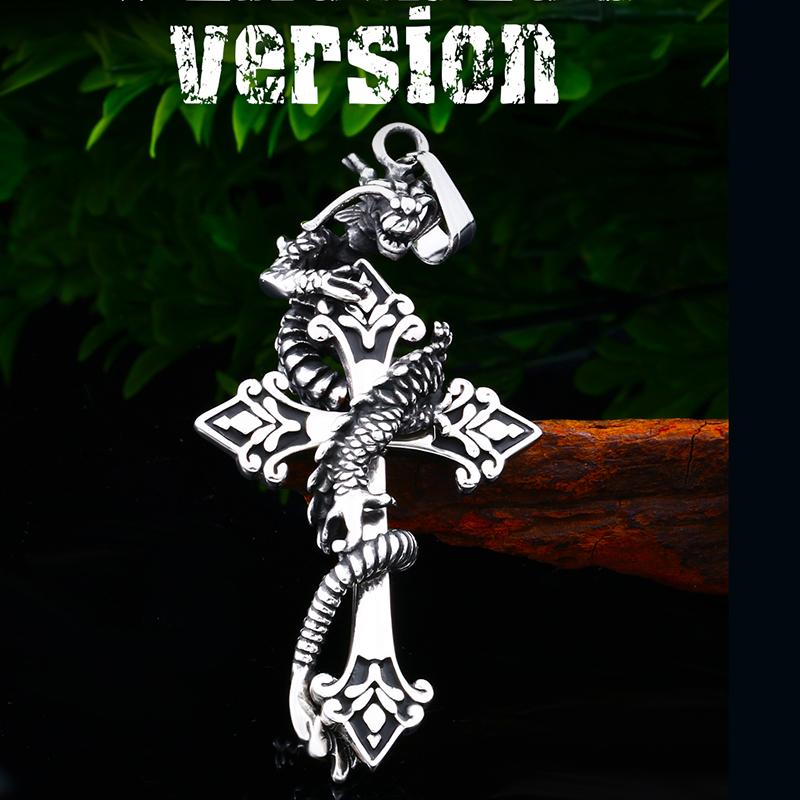 Beier 316L Stainless Steel Classic Animal Oriental Dragon Pendant Necklace Golden Cross Disc Dragon Pendant jewelry LLBP8-248P
Beier 316L Stainless Steel Classic Animal Oriental Dragon Pendant Necklace Golden Cross Disc Dragon Pendant jewelry LLBP8-248P