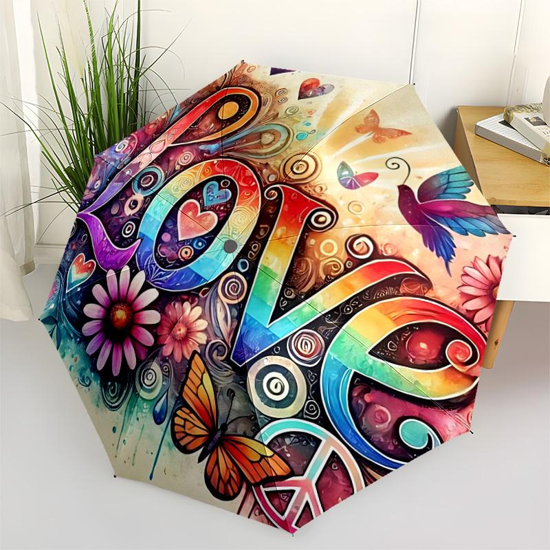 1pc Love, Peace Automatic Open/Close Umbrella, Lightweight for Women/Men, Perfect Gift - for Everyday or Holiday Eventsyy251127100
1pc Love, Peace Automatic Open/Close Umbrella, Lightweight for Women/Men, Perfect Gift - for Everyday or Holiday Eventsyy251127100