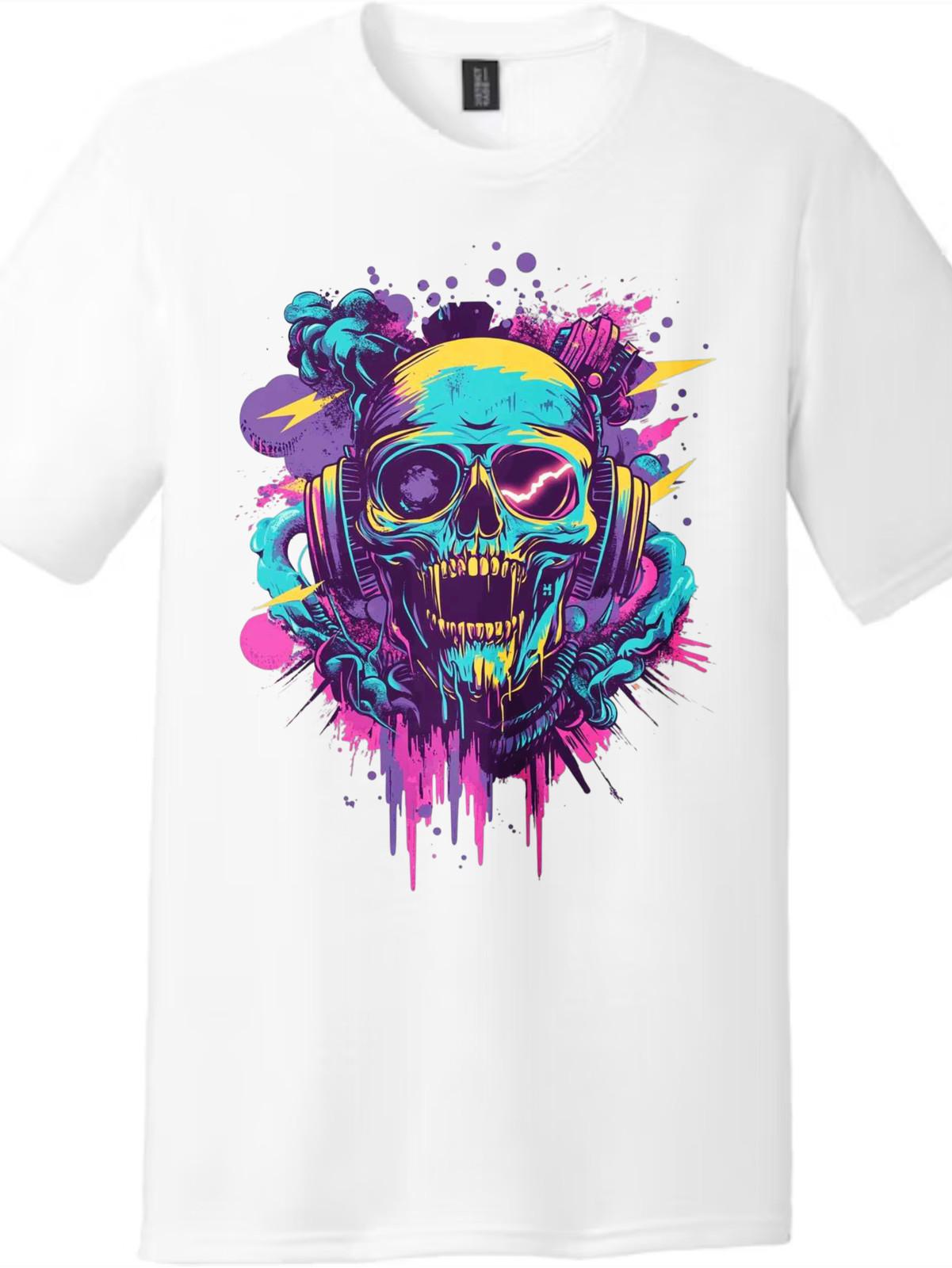 Neon Cyber Skull DJ T-Shirt - Unisex Synthwave Music Graphic Tee 5XL різнокольоровий
Neon Cyber Skull DJ T-Shirt - Unisex Synthwave Music Graphic Tee 5XL різнокольоровий